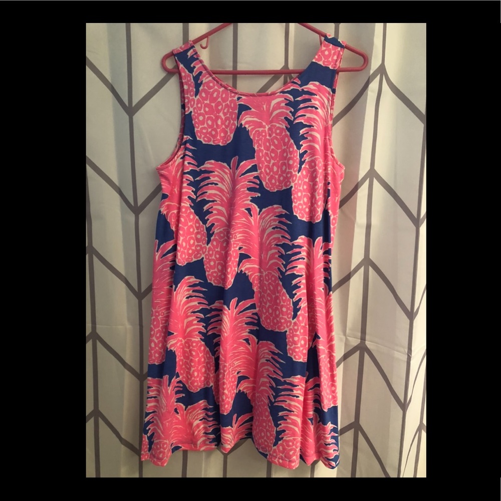 Lily Pulitzer pink and blue shift size L